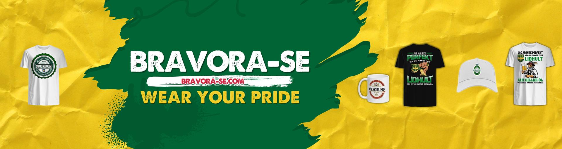 Banner for Bravora Sverige Wear Your Pride